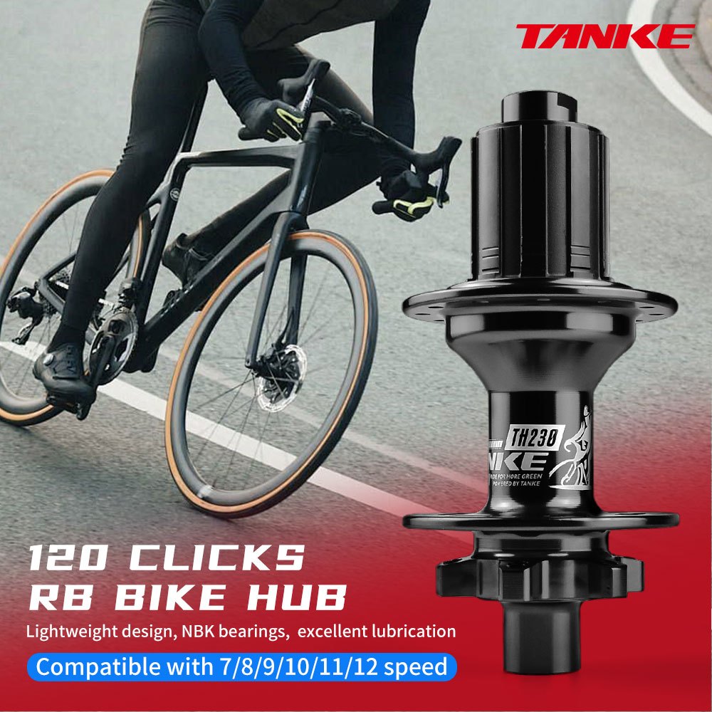 TANKE TH230 Rennrad-Rad 24H, geeignet für 8-12 Sekunden Durchgangsachse 100x12 142x12MM