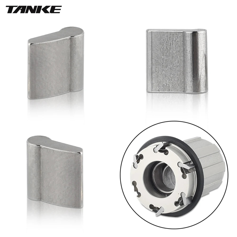 TANKE 3/6P Fahrradnabensperrklinken, Universal-Freilauffederklaue, MTB/Rennrad-Kassettennaben aus Edelstahl