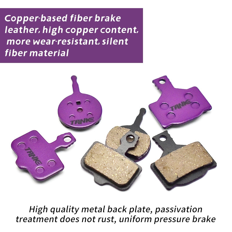 TANKE MTB Half Metal Bicycle Brake Pads