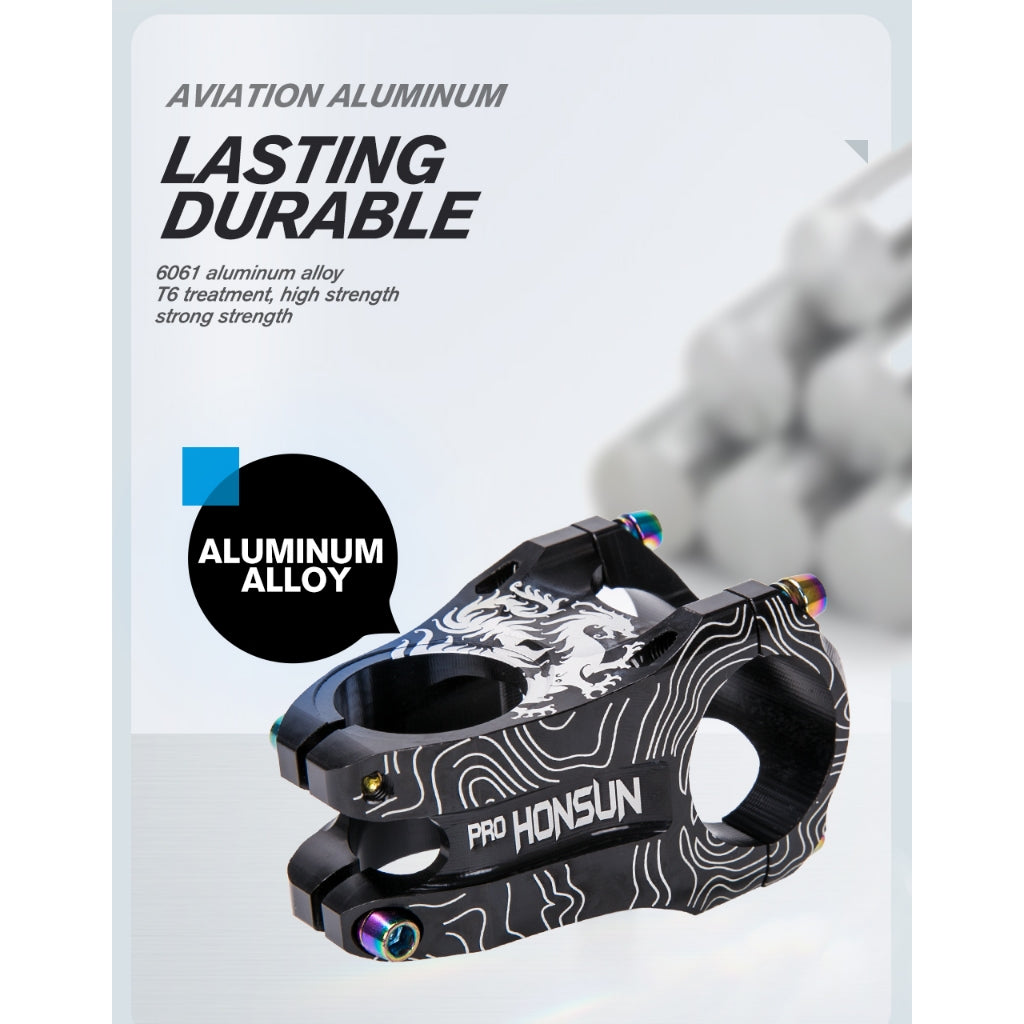 TANKE MTB Mountainbike-Vorbau, Aluminiumlegierung, ultraleicht, hochfest, kurz, 31,8 x 28,6 mm, Fahrrad-CNC-Vorbau, DH/AM/XC-Teile, Tabelle 565