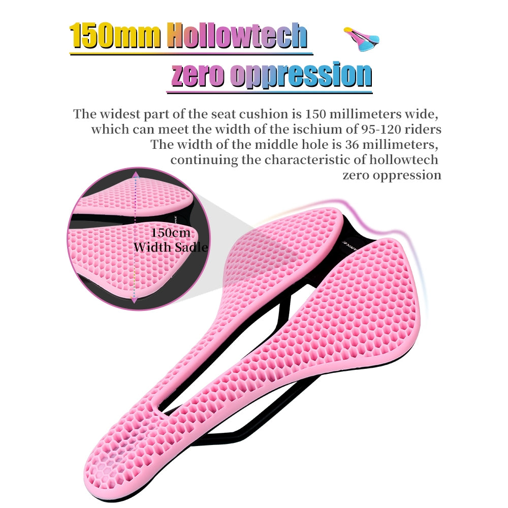 TANKE MTB-Rennradsattel, Wabenstruktur, atmungsaktiv, leicht, langlebig, verschleißfest, ähnlich einem 3D-gedruckten, nachtleuchtenden Reitsitz