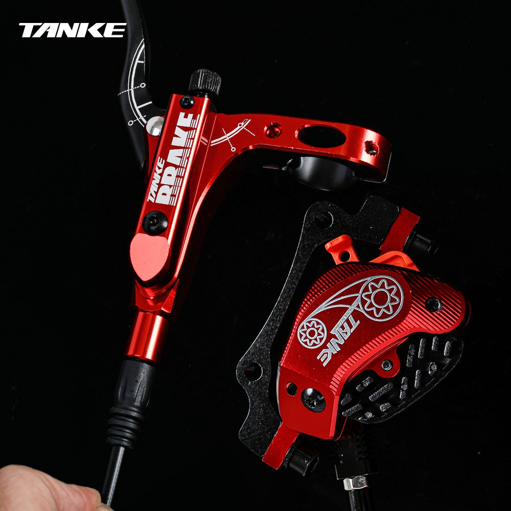 TANKE MTB4Piston Hydraulische Scheibenbremse Fahrrad Harz Pad Bremssattel Vorne Und Hinten Griffe 160Mm Rotor Tb-600