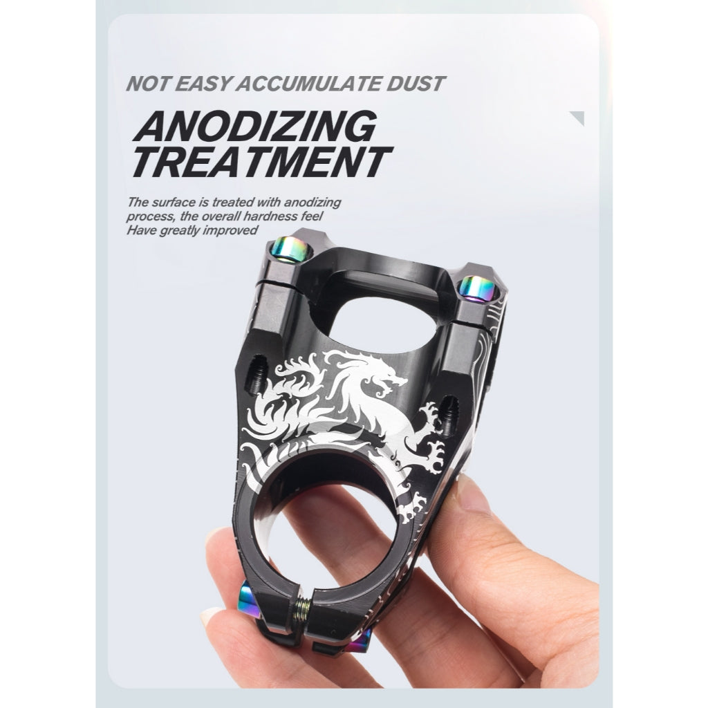 TANKE MTB Mountainbike-Vorbau, Aluminiumlegierung, ultraleicht, hochfest, kurz, 31,8 x 28,6 mm, Fahrrad-CNC-Vorbau, DH/AM/XC-Teile, Tabelle 565