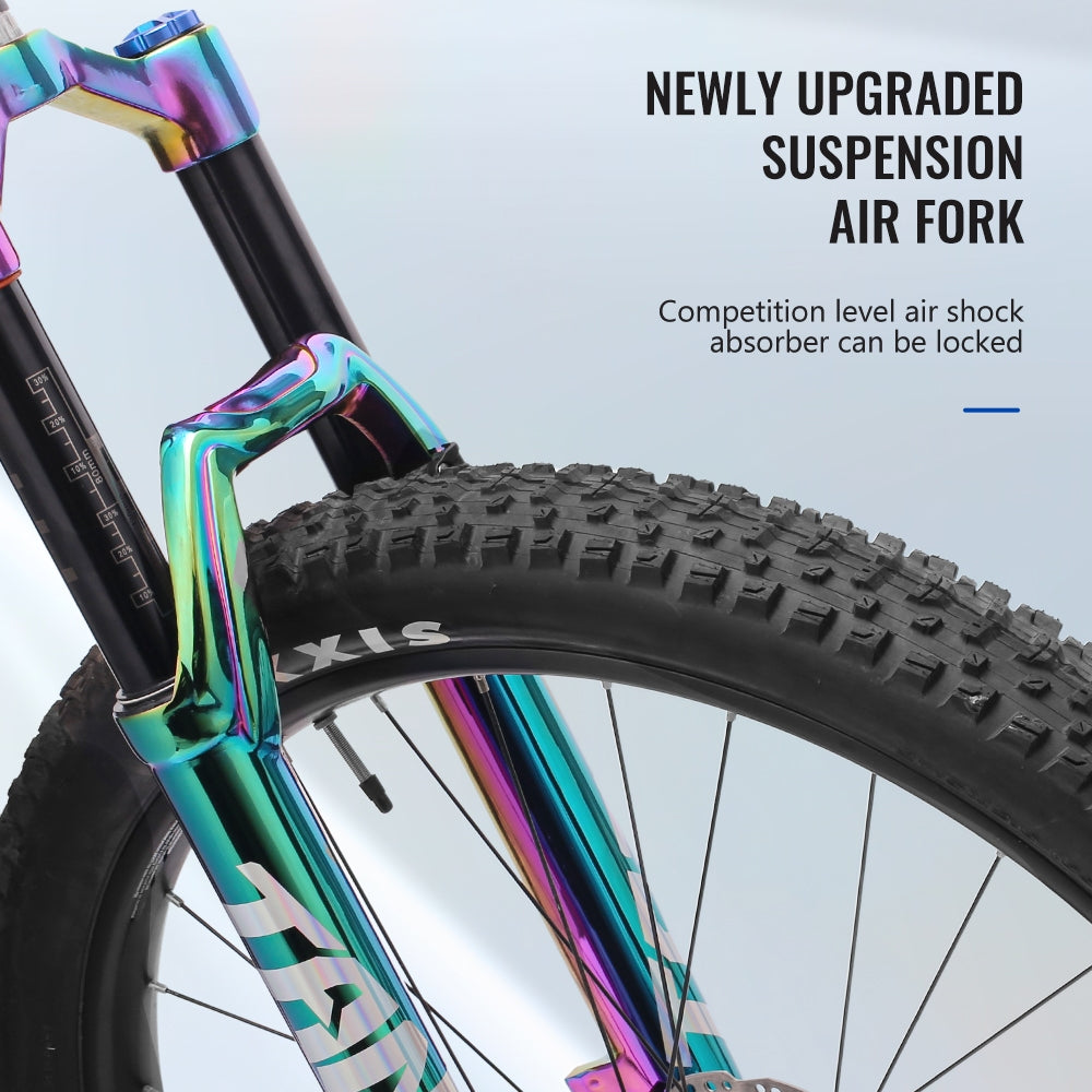 TANKE MTB Stoßdämpfung Vorderradgabel Aluminiumlegierung Luftölfederung 27,5 29 Zoll Fahrradgabel konisches Rohr Boost 36 mm ROHR 160 mm