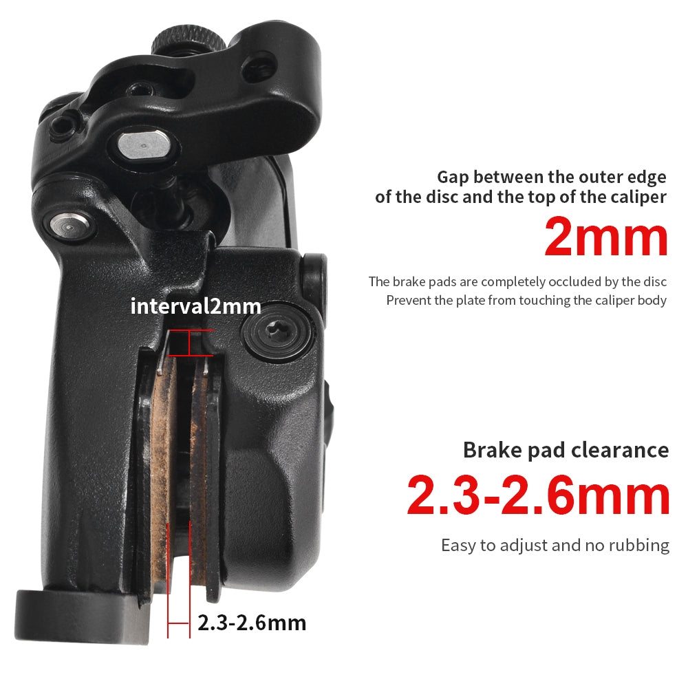 Pinzas de presión de aceite para freno de disco hidráulico TANKE, juego de frenos para bicicleta de carretera RUSH, delanteras y traseras, 160 mm, para scooter y bicicleta