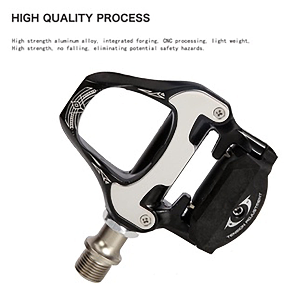 TANKE Rennradpedale Carbonfasermuster Ultraleichtes Lagerpedal für SPD Keo Selbstsichernde Fahrrad-Profipedale