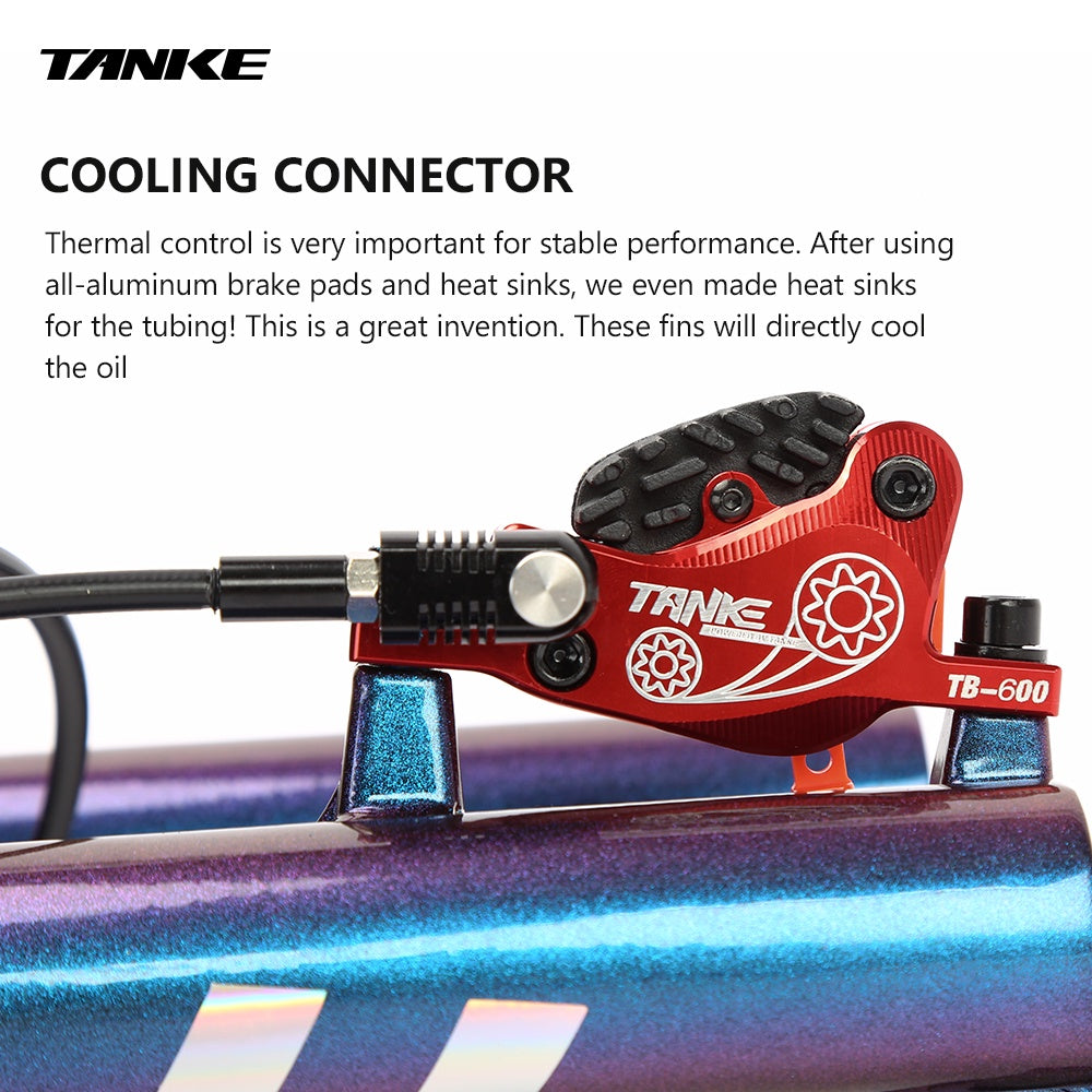 TANKE MTB4Piston Hydraulische Scheibenbremse Fahrrad Harz Pad Bremssattel Vorne Und Hinten Griffe 160Mm Rotor Tb-600