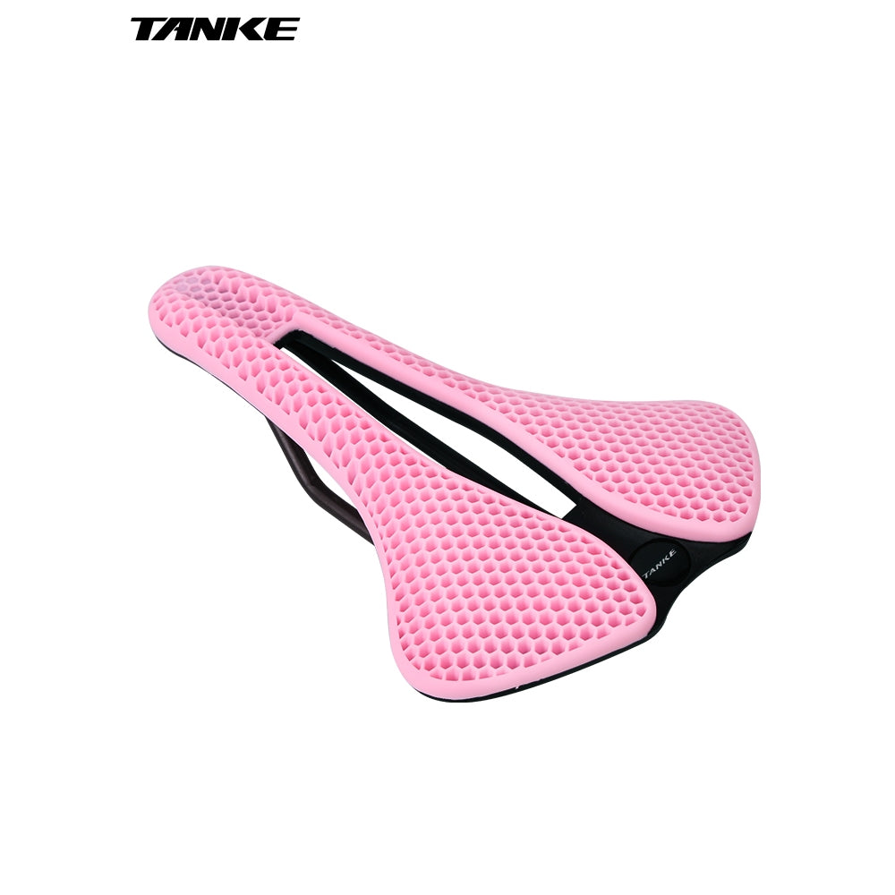 TANKE MTB-Rennradsattel, Wabenstruktur, atmungsaktiv, leicht, langlebig, verschleißfest, ähnlich einem 3D-gedruckten, nachtleuchtenden Reitsitz