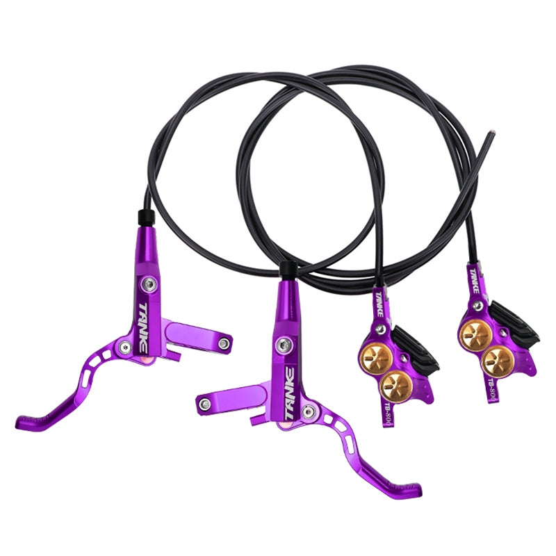 TANKE MTB 4 Piston Hydraulic Disc Brake 900/1700mm 4 Piston Resin Brake Pads Oil Pressure AM DH Road MTB Ultralight Disc Brake