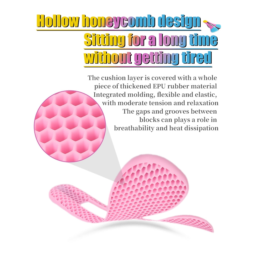 TANKE MTB-Rennradsattel, Wabenstruktur, atmungsaktiv, leicht, langlebig, verschleißfest, ähnlich einem 3D-gedruckten, nachtleuchtenden Reitsitz