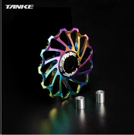 Rueda de bicicleta de montaña de cerámica TANKE 11T 13T 15T 17T AL7075 CNC con polea de transmisión trasera para carretera