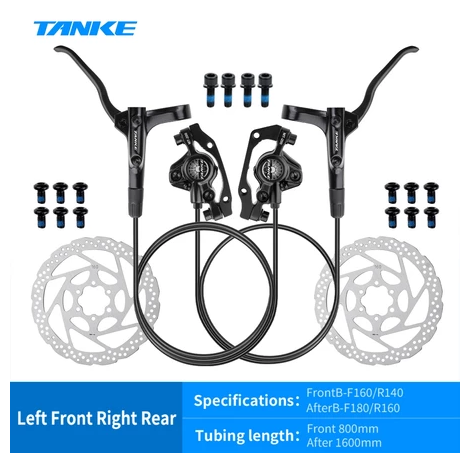 Frenos hidráulicos TANKE MT200 Freno MTB Freno de disco hidráulico 800/1450 mm Frenos de abrazadera de montaña