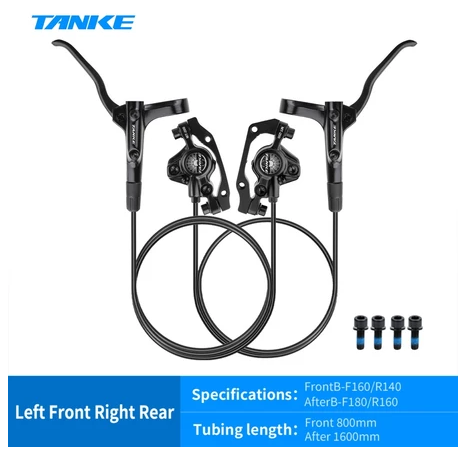 Frenos hidráulicos TANKE MT200 Freno MTB Freno de disco hidráulico 800/1450 mm Frenos de abrazadera de montaña