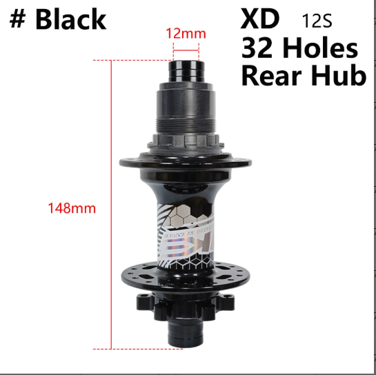 TANKE MTB Bike Hub BOOST 148 Bicycle Hubs 120 Click 6 Claws Bearing 32H 28H HG XD MS Disc Brake