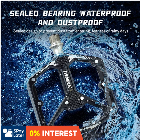 TANKE Fahrradpedale Versiegelt 3 Lager Rutschfeste Pedale Mountain Road Bike Alloy Platform MTB Pedal Radfahren Ultraleicht Anti-Rutsch