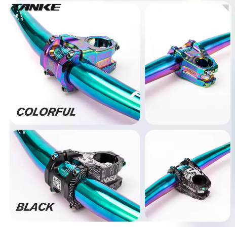 TANKE MTB Mountainbike-Vorbau, Aluminiumlegierung, ultraleicht, hochfest, kurz, 31,8 x 28,6 mm, Fahrrad-CNC-Vorbau, DH/AM/XC-Teile, Tabelle 565