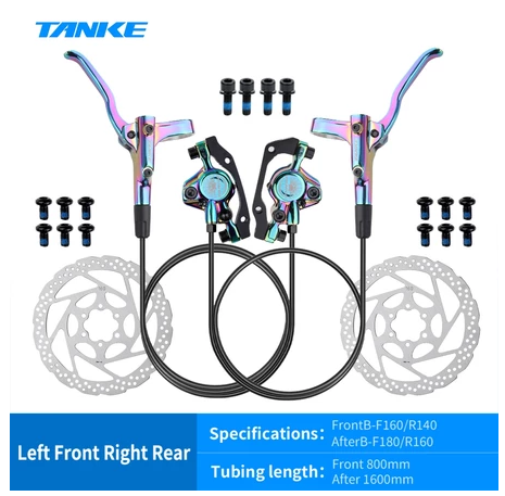 Frenos hidráulicos TANKE MT200 Freno MTB Freno de disco hidráulico 800/1450 mm Frenos de abrazadera de montaña