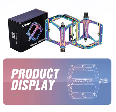 TANKE TP-50 Pedale Sepeda MTB Aluminiumlegierung rutschfeste Fahrradpedale Fahrradpedal Fahrradpedal