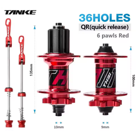 TANKE MTB Hub Sealed Bearing32 36 Löcher NBK Cubo Mountainbike Scheibenbremse Aluminiumlegierung Fahrradnabe