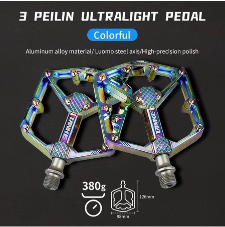 TANKE Fahrradpedale Versiegelt 3 Lager Rutschfeste Pedale Mountain Road Bike Alloy Platform MTB Pedal Radfahren Ultraleicht Anti-Rutsch