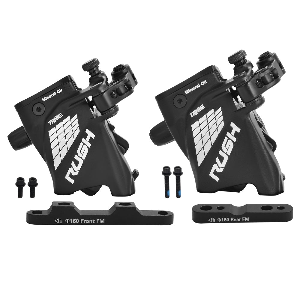 Pinzas de presión de aceite para freno de disco hidráulico TANKE, juego de frenos para bicicleta de carretera RUSH, delanteras y traseras, 160 mm, para scooter y bicicleta