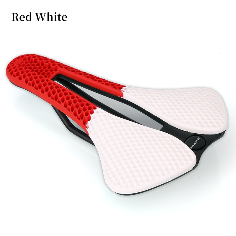 TANKE MTB-Rennradsattel, Wabenstruktur, atmungsaktiv, leicht, langlebig, verschleißfest, ähnlich einem 3D-gedruckten, nachtleuchtenden Reitsitz