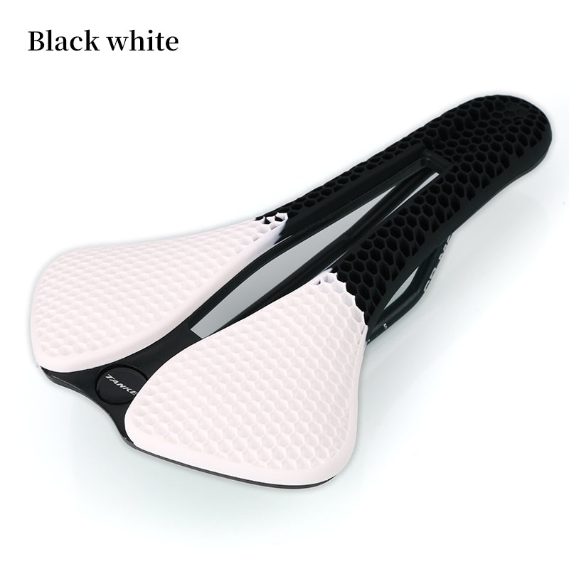 TANKE MTB-Rennradsattel, Wabenstruktur, atmungsaktiv, leicht, langlebig, verschleißfest, ähnlich einem 3D-gedruckten, nachtleuchtenden Reitsitz