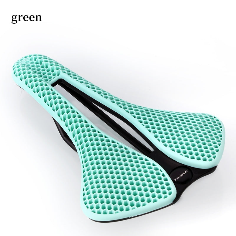 TANKE MTB-Rennradsattel, Wabenstruktur, atmungsaktiv, leicht, langlebig, verschleißfest, ähnlich einem 3D-gedruckten, nachtleuchtenden Reitsitz