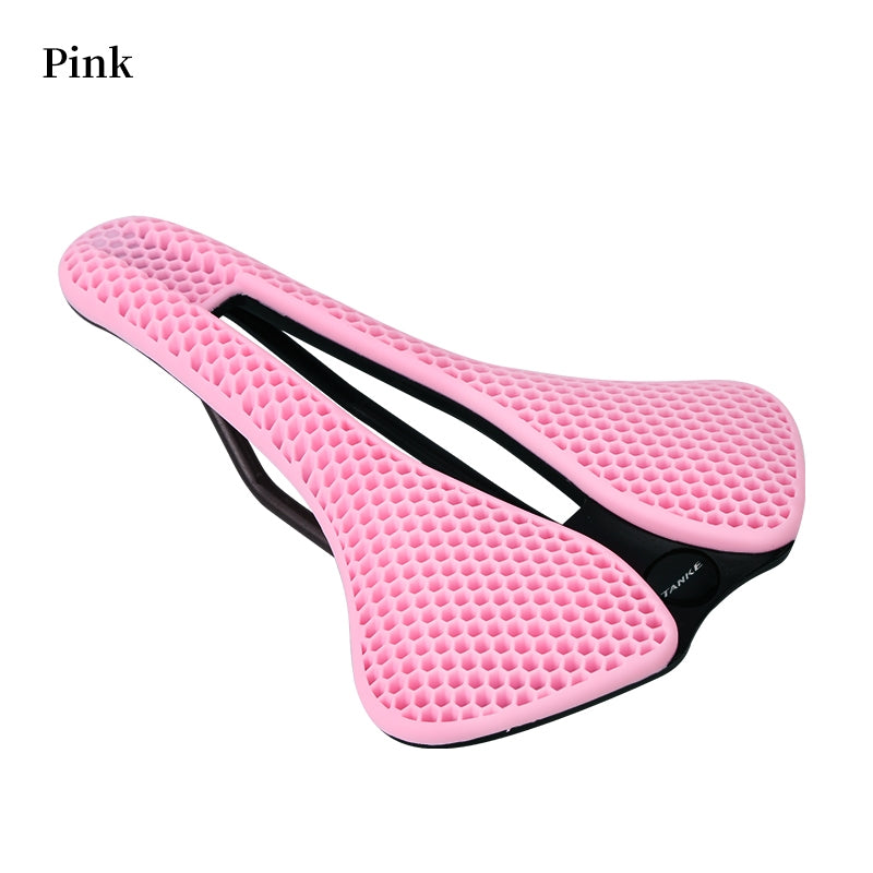 TANKE MTB-Rennradsattel, Wabenstruktur, atmungsaktiv, leicht, langlebig, verschleißfest, ähnlich einem 3D-gedruckten, nachtleuchtenden Reitsitz