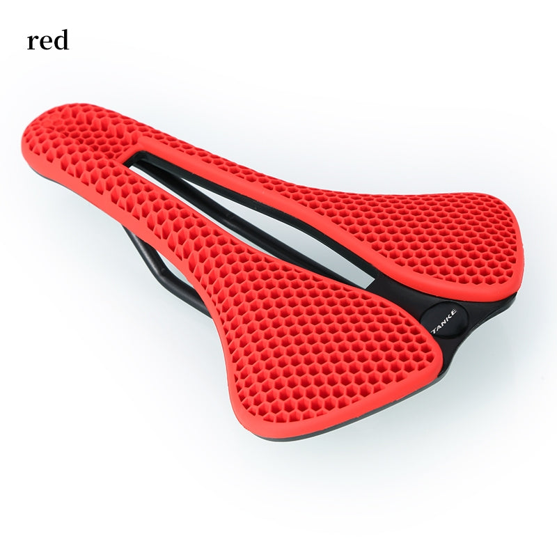 TANKE MTB-Rennradsattel, Wabenstruktur, atmungsaktiv, leicht, langlebig, verschleißfest, ähnlich einem 3D-gedruckten, nachtleuchtenden Reitsitz