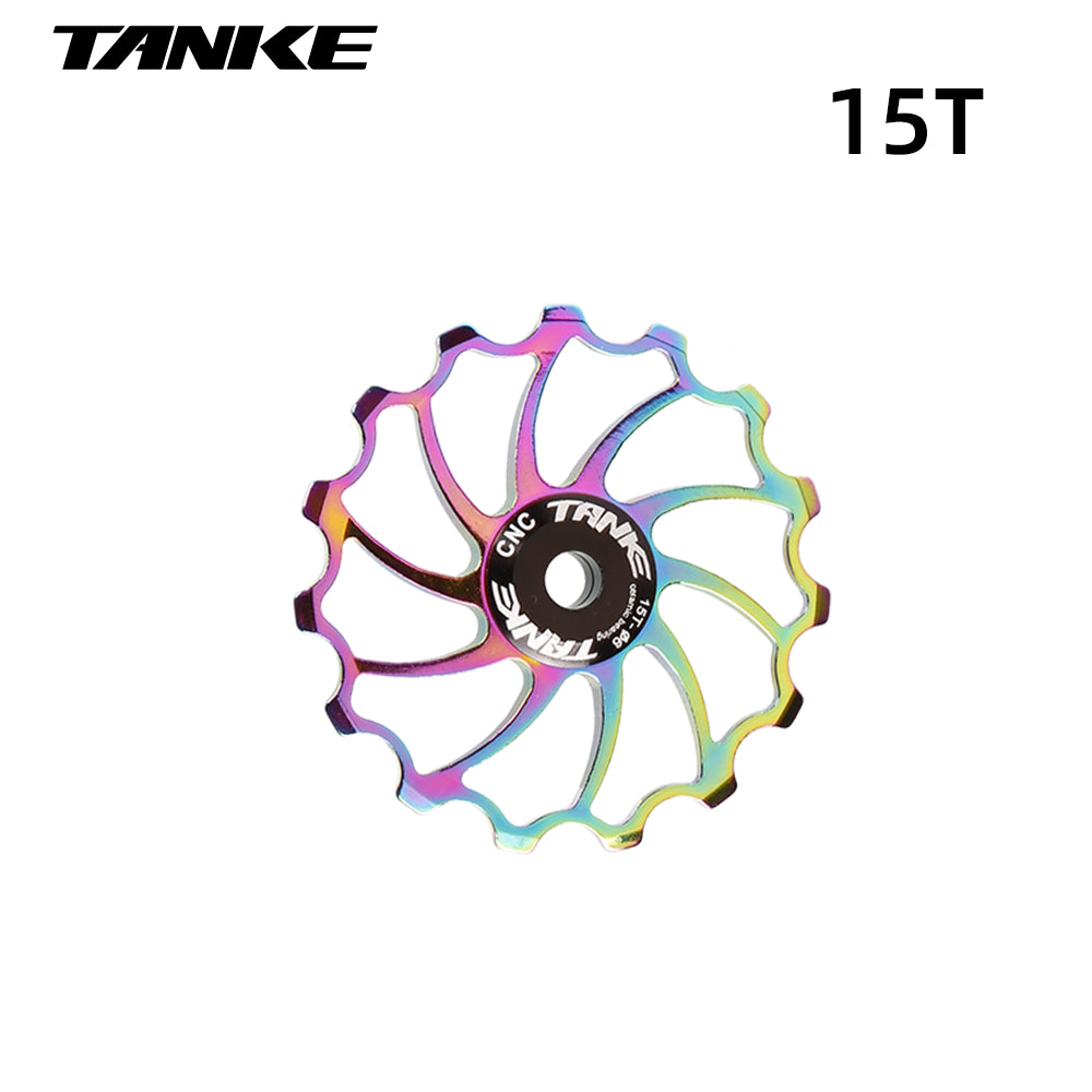 Rueda de bicicleta de montaña de cerámica TANKE 11T 13T 15T 17T AL7075 CNC con polea de transmisión trasera para carretera
