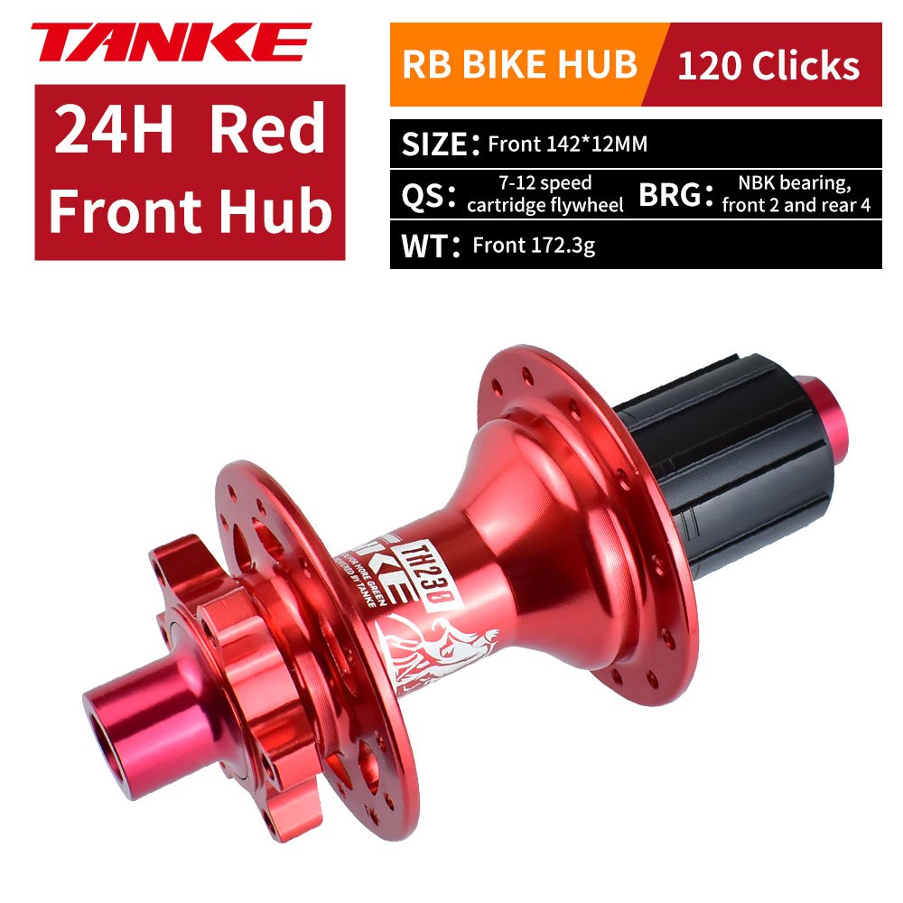 TANKE TH230 Rennrad-Rad 24H, geeignet für 8-12 Sekunden Durchgangsachse 100x12 142x12MM