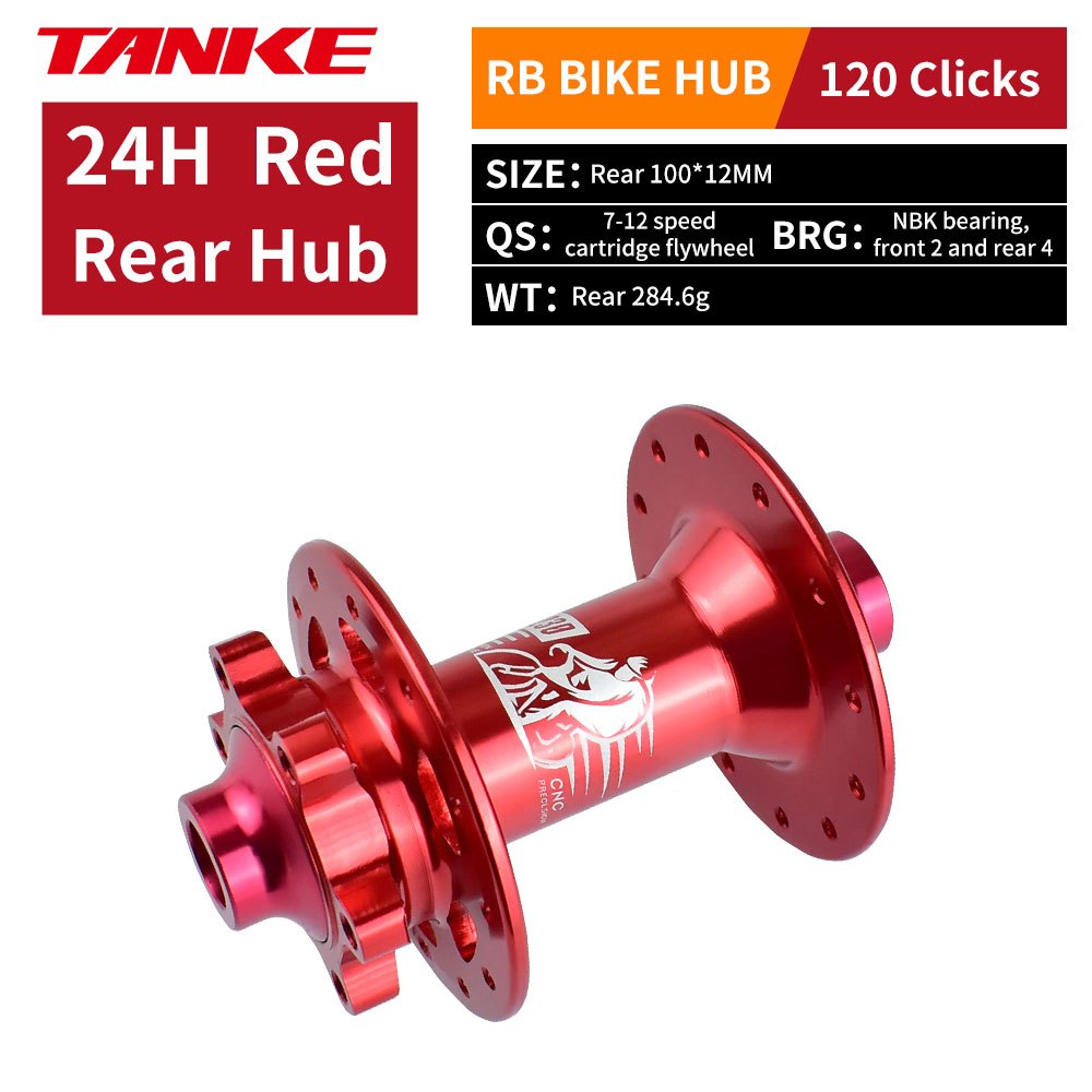 TANKE TH230 Rennrad-Rad 24H, geeignet für 8-12 Sekunden Durchgangsachse 100x12 142x12MM