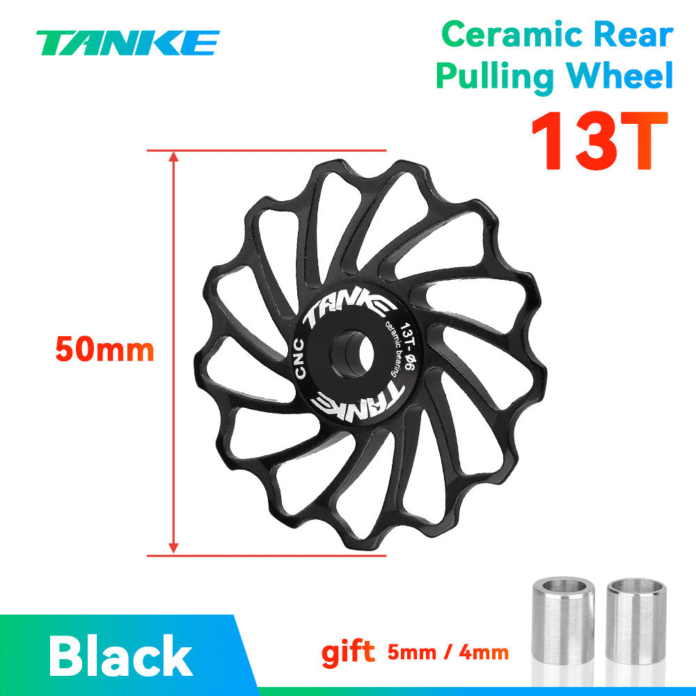 Rueda de bicicleta de montaña de cerámica TANKE 11T 13T 15T 17T AL7075 CNC con polea de transmisión trasera para carretera