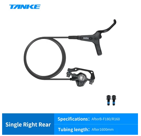 Freno de disco hidráulico para bicicleta de montaña TANKE TB500, rotor de 160 mm, pinza de aceite, placa delantera y trasera, abrazadera para bicicleta de montaña, piezas CNC, frenos hidráulicos para MTB