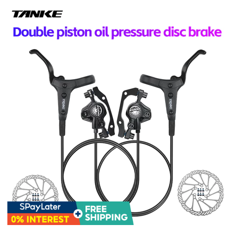 Freno de disco hidráulico para bicicleta de montaña TANKE TB500, rotor de 160 mm, pinza de aceite, placa delantera y trasera, abrazadera para bicicleta de montaña, piezas CNC, frenos hidráulicos para MTB