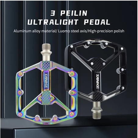TANKE Fahrradpedale Versiegelt 3 Lager Rutschfeste Pedale Mountain Road Bike Alloy Platform MTB Pedal Radfahren Ultraleicht Anti-Rutsch