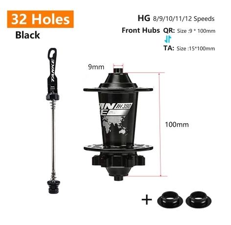 2025 New 120 Click TANKE Th390 MTB Hub, 6 Claw 6 Bearings, 32/36H, Disc Brake, 7-12 Speed, QR/142mm