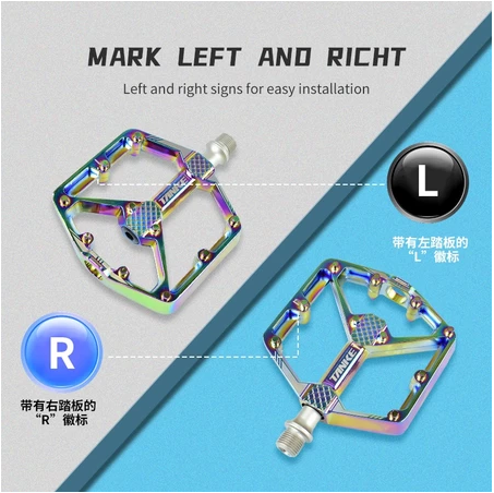 TANKE Fahrradpedale Versiegelt 3 Lager Rutschfeste Pedale Mountain Road Bike Alloy Platform MTB Pedal Radfahren Ultraleicht Anti-Rutsch