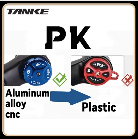 Horquilla de bicicleta de montaña TANKE de aleación de magnesio con suspensión neumática de 27,5/29 pulgadas, 32