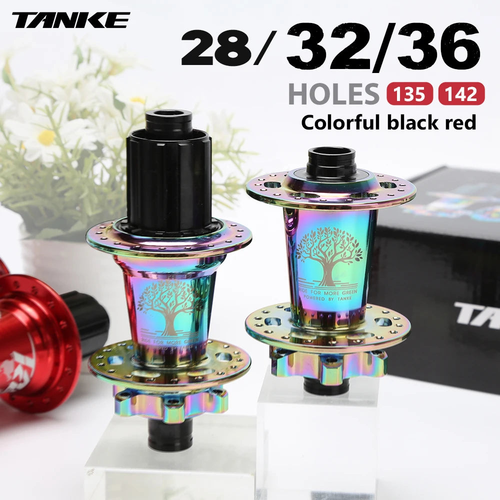 2025 New 120 Click TANKE Th390 MTB Hub, 6 Claw 6 Bearings, 32/36H, Disc Brake, 7-12 Speed, QR/142mm