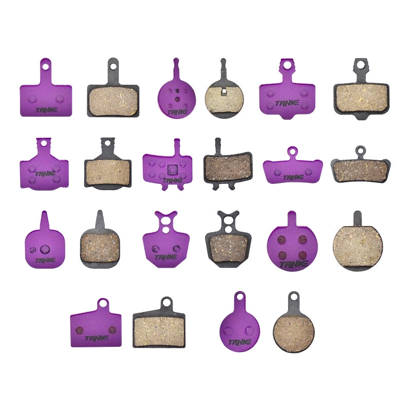 Pastillas de freno semimetálicas TANKE MTB - Freno de disco silencioso para M8020/M6100/MT200/MT4/MT6/E9/DB/ER