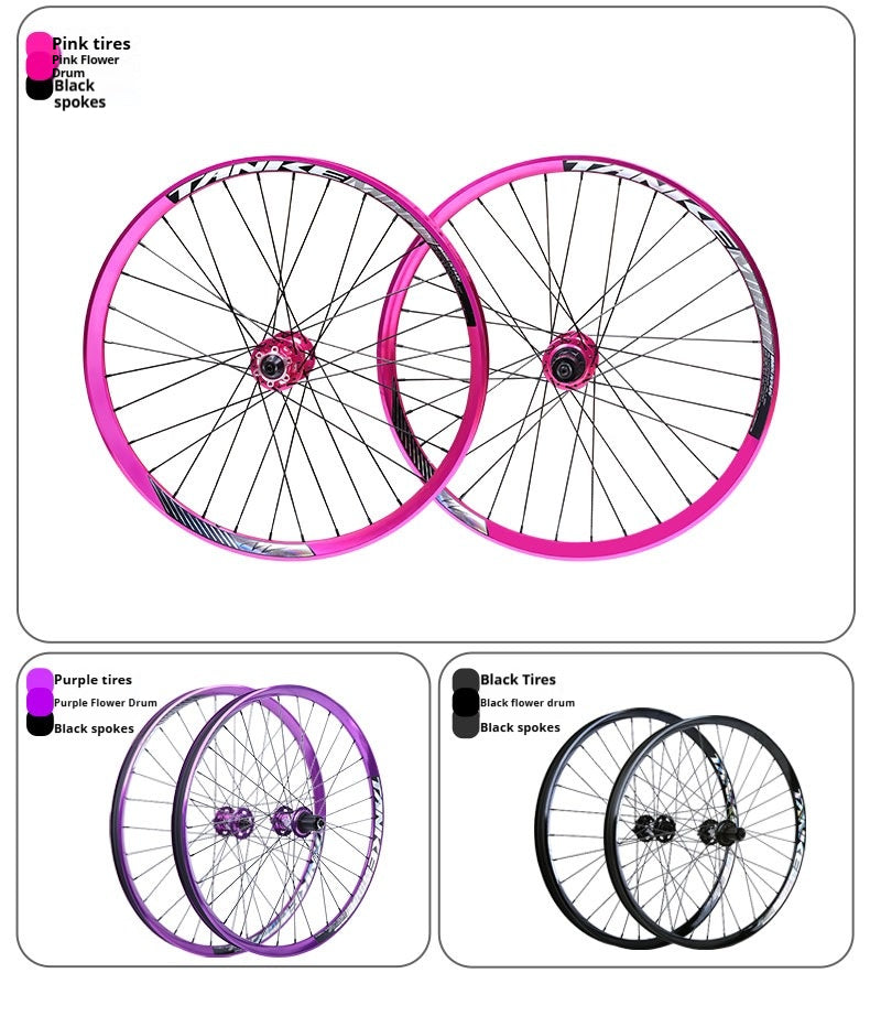Llanta de bicicleta TANKE WTB (2 piezas) de doble pared con ojales para bicicleta de montaña 