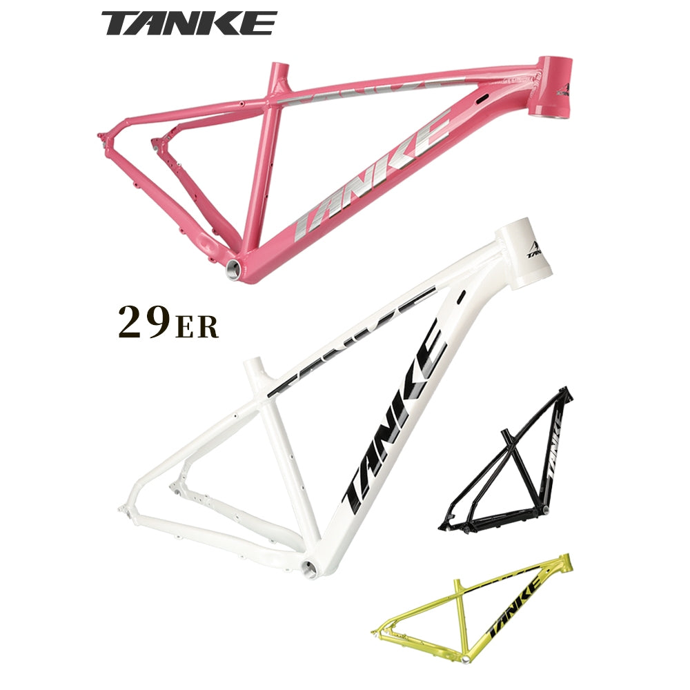 TANKE Mountain Bike Frame Fixed Gear Carrier Kit MTB 29er 19inch Disc brake Aluminum alloy bicycle Frame Multi-Color Options
