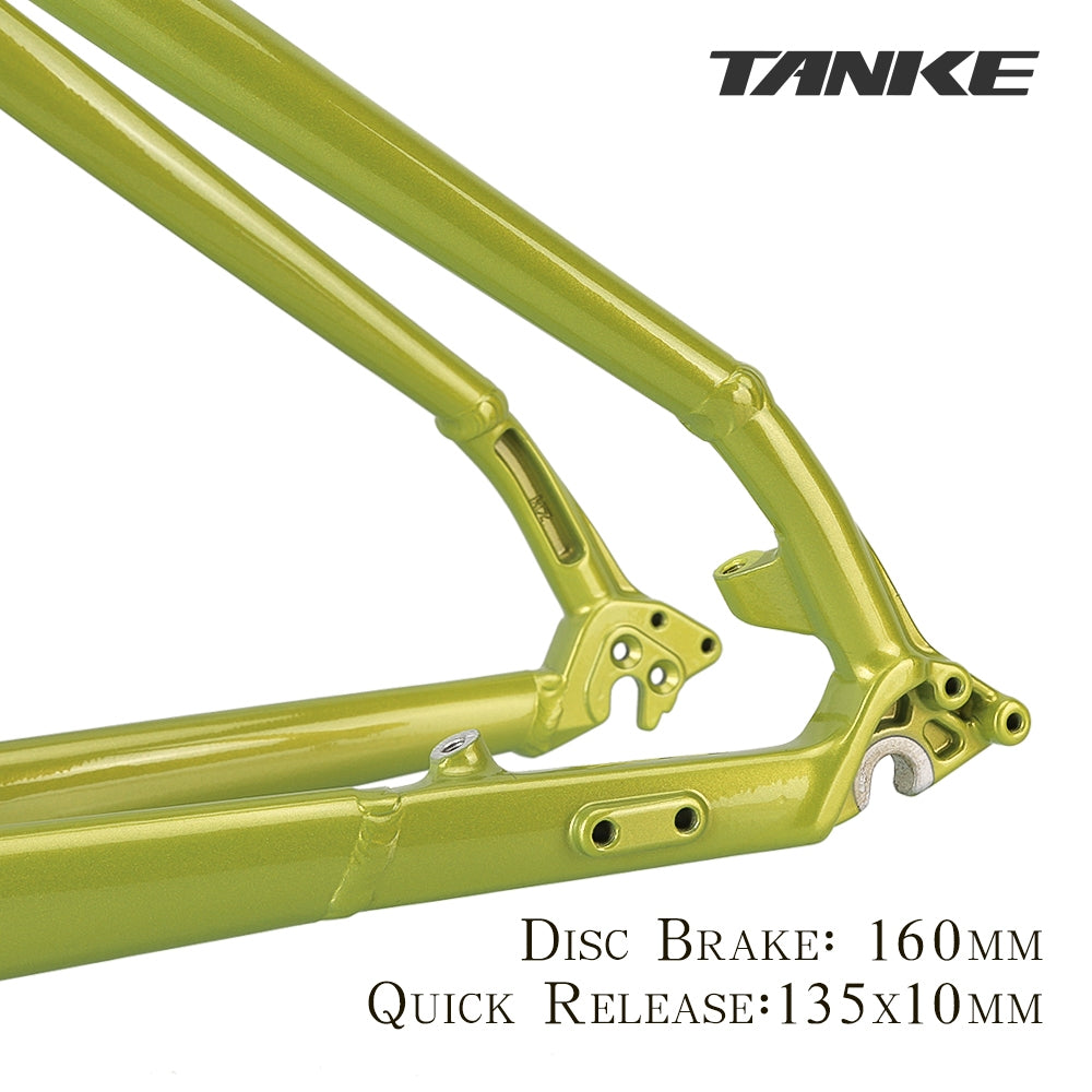 TANKE Mountain Bike Frame Fixed Gear Carrier Kit MTB 29er 19inch Disc brake Aluminum alloy bicycle Frame Multi-Color Options