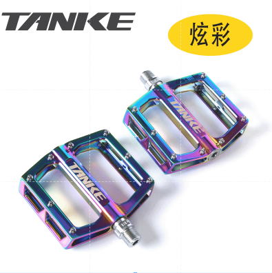 Pedales de bicicleta TANKE TP-20 ultraligeros de aleación de aluminio, coloridos, con rodamientos huecos antideslizantes, accesorios para bicicleta de montaña, pedales MTB 