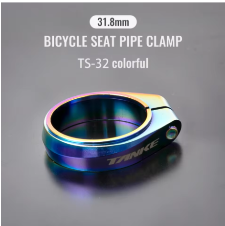 Abrazadera de tija de sillín para bicicleta de carretera TANKE MTB de 28,6 mm, 31,8 mm y 34,9 mm, de aleación de aluminio, ultraligera, para sillín