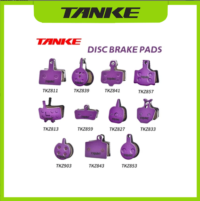 Pastillas de freno semimetálicas TANKE MTB - Freno de disco silencioso para M8020/M6100/MT200/MT4/MT6/E9/DB/ER