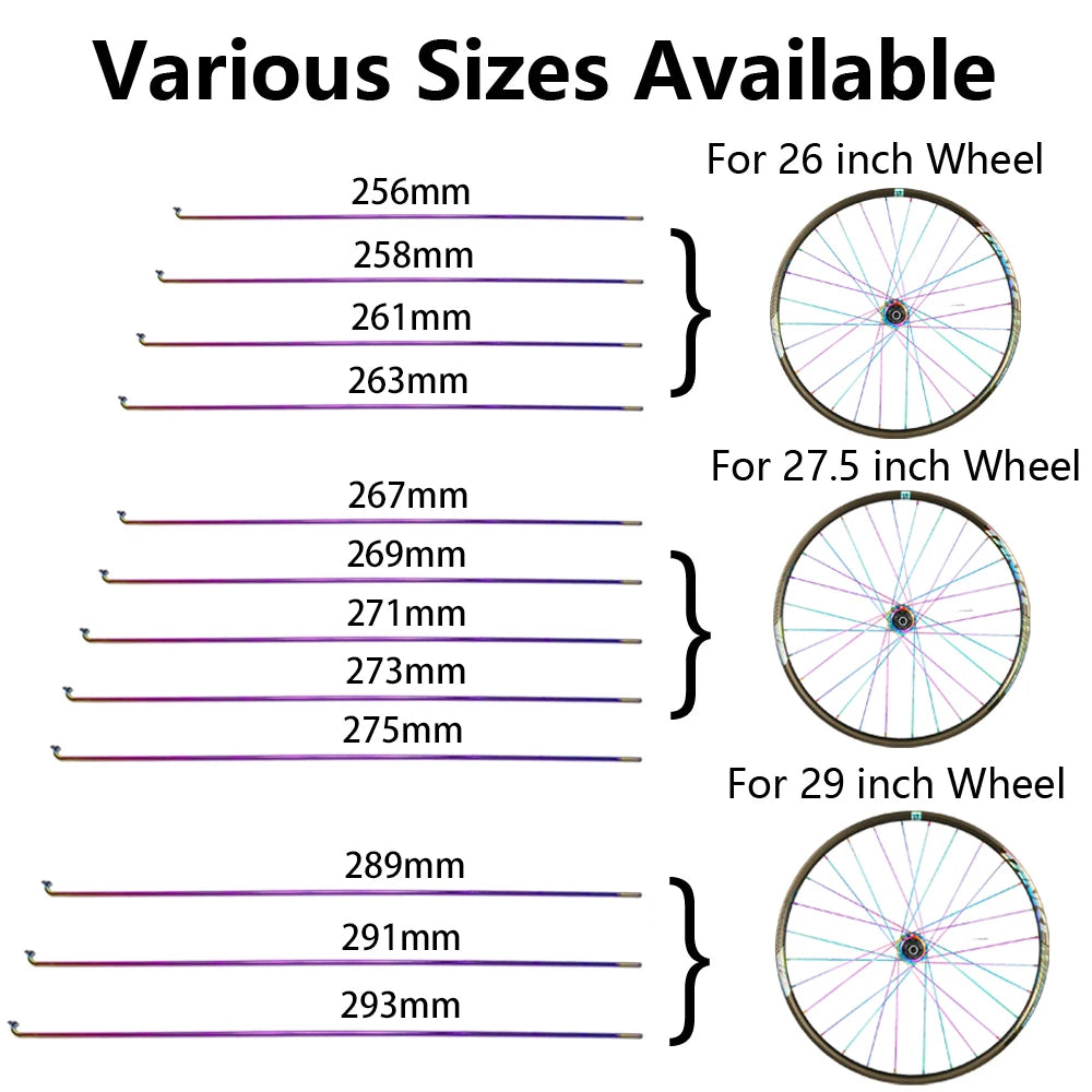 36PCS TANKE Bicycle colorful Spokes