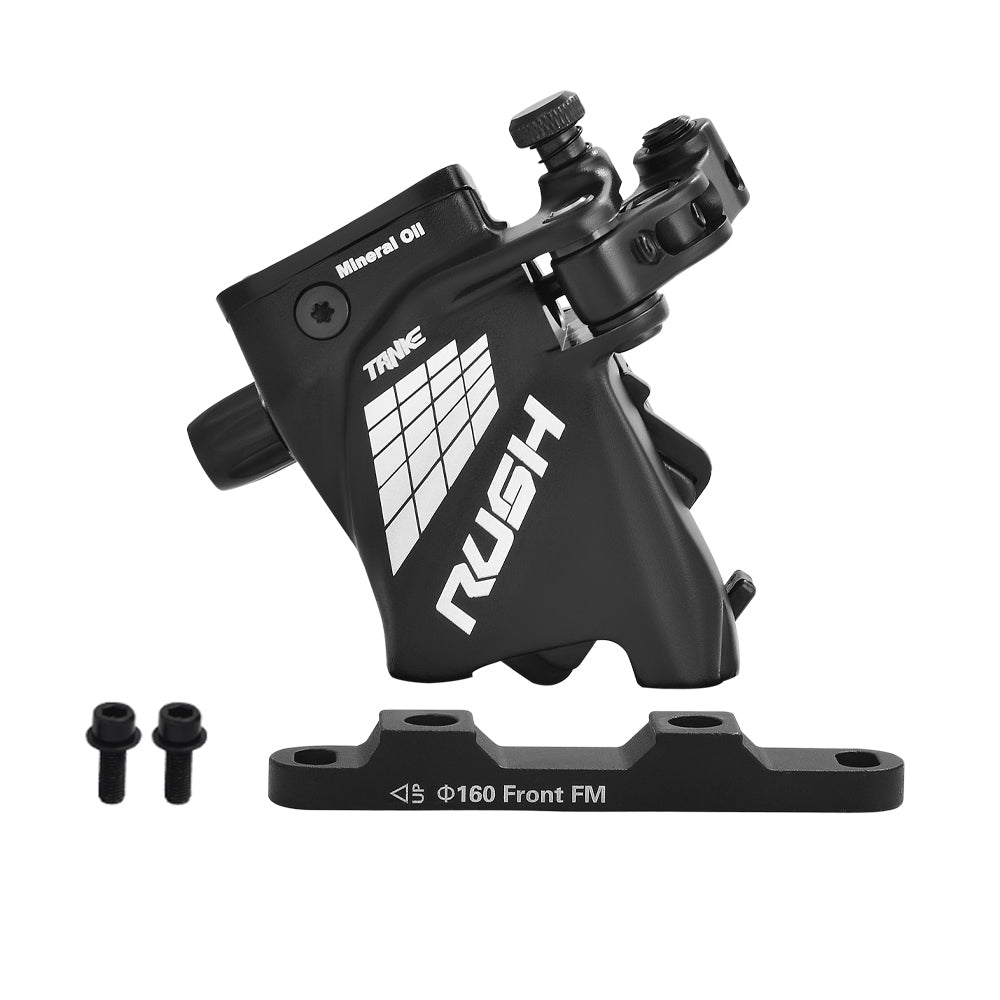 TANKE Line Pulling Oil Pressure Calipers Hydraulic Disc Brake Road  Bike Brake Set RUSH Front Rear 160MM Scooter Bicycle Parts